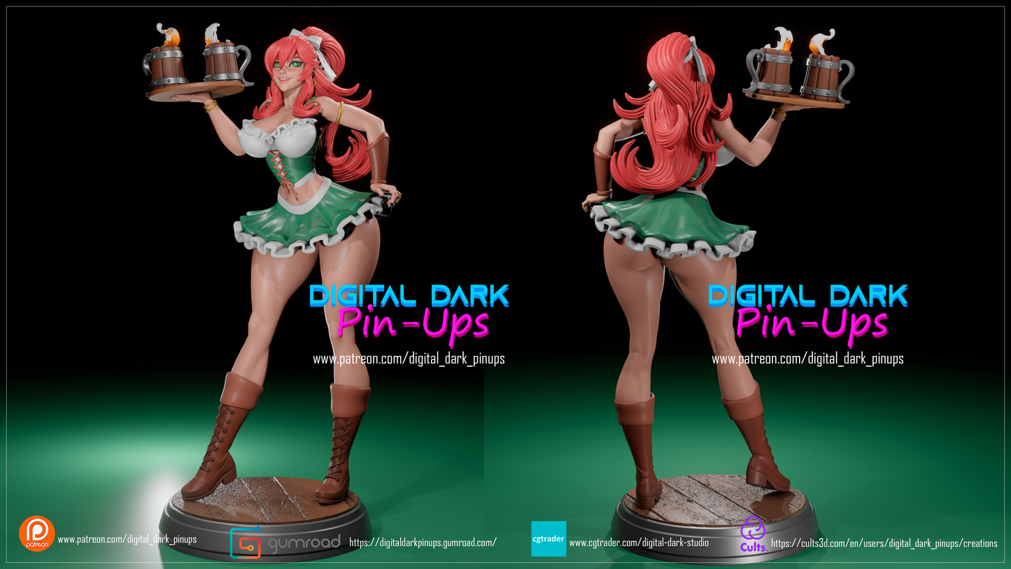 Barmaid - Digital Dark Pin-ups