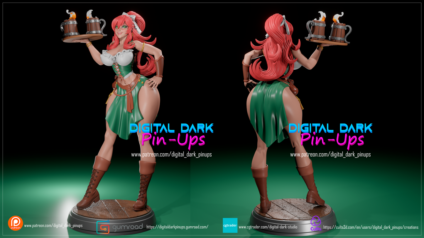 Barmaid - Digital Dark Pin-ups