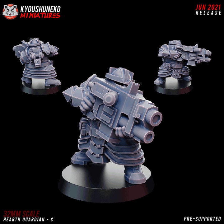 Hearth Guardian C - Space Dwarf - Kyoushuneko miniatures
