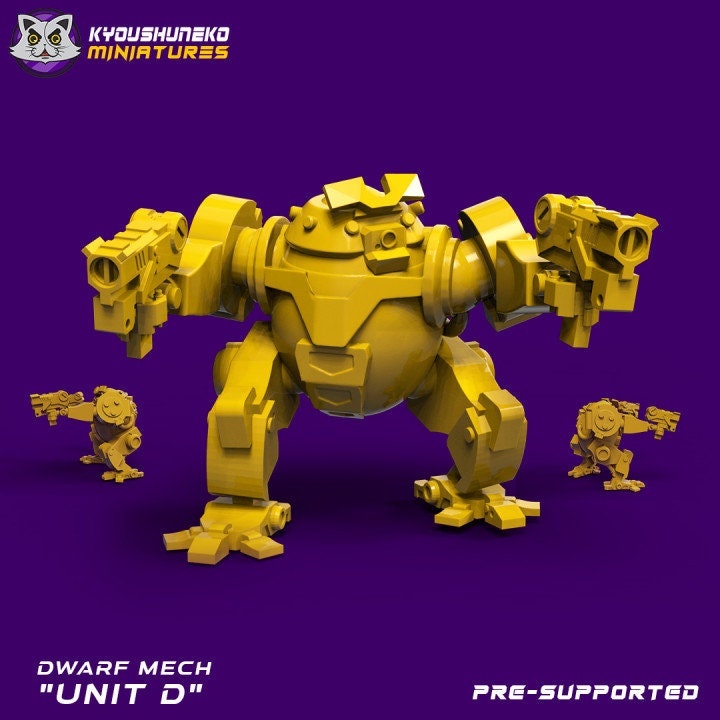 Space Dwarf Mech D - Kyoushuneko miniatures