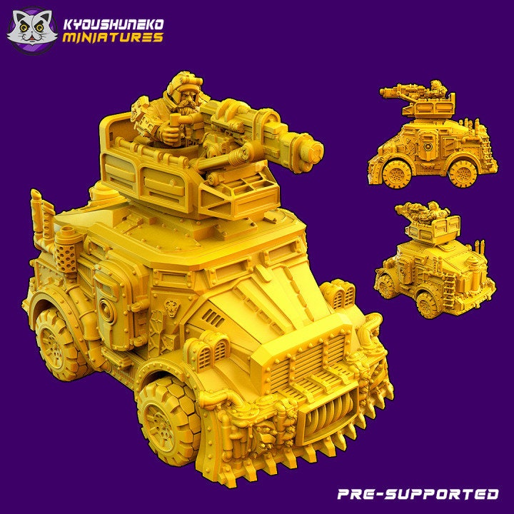 Space Armored Dwarf Miner Truck - Kyoushuneko miniatures