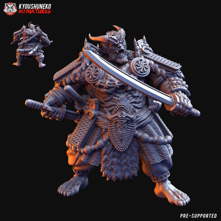 Chaos Oni Samurai - Japanese - Kyoushuneko Miniatures