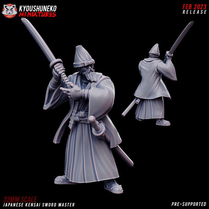 Kensai Sword Master - Japanese - Kyoushuneko Miniatures
