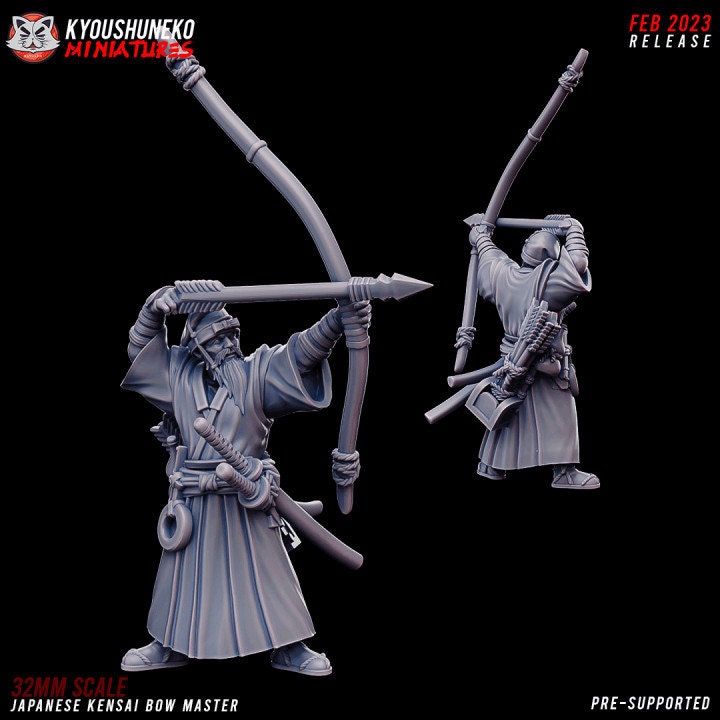 Kensai Bow Master - Japanese - Kyoushuneko Miniatures
