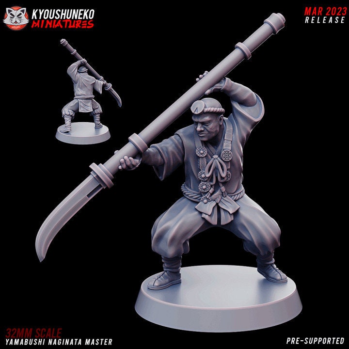 Yamabushi Naginata Master - Japanese - Kyoushuneko Miniatures