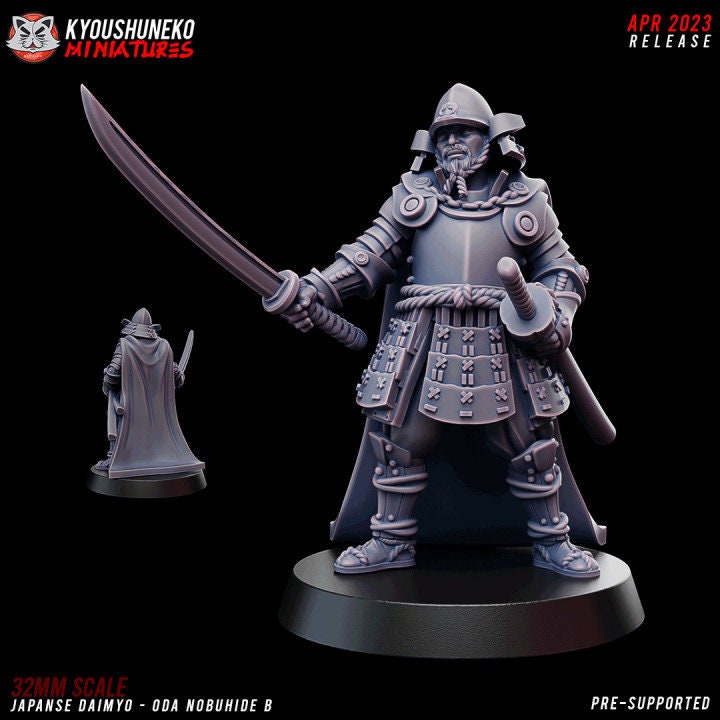Japanese Daimyo Oda Nobuhide B - Japanese - Kyoushuneko Miniatures