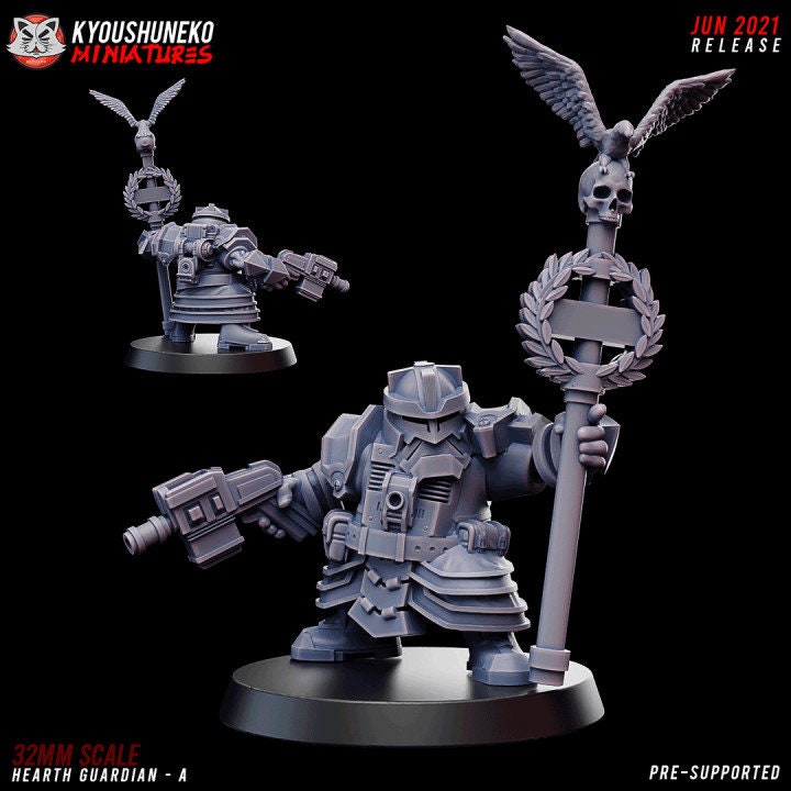 Hearth Guardian A - Space Dwarf - Kyoushuneko miniatures