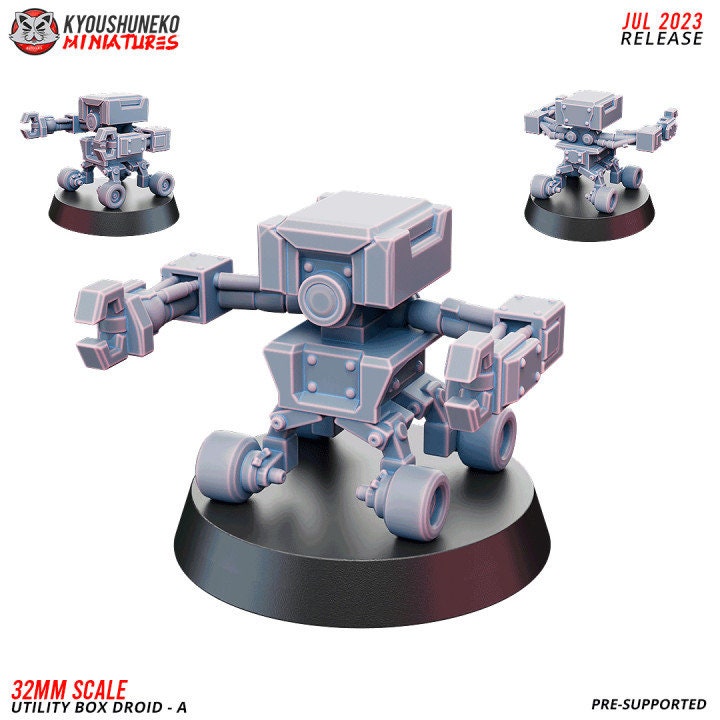 Utility Box Droid A - Space Dwarf - Kyoushuneko Miniatures