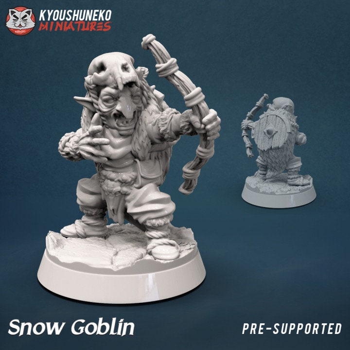 Snow Goblin Archer - Black Orc - Kyoushuneko Miniatures