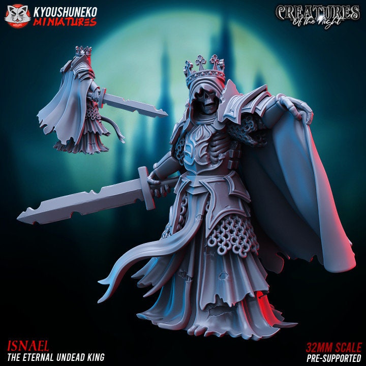 Isnael Undead King - Army of the Deads - Kyoushuneko Miniatures