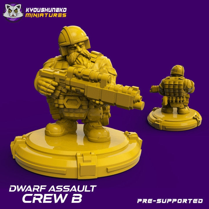 Space Dwarf Assault Crew B - Kyoushuneko miniatures