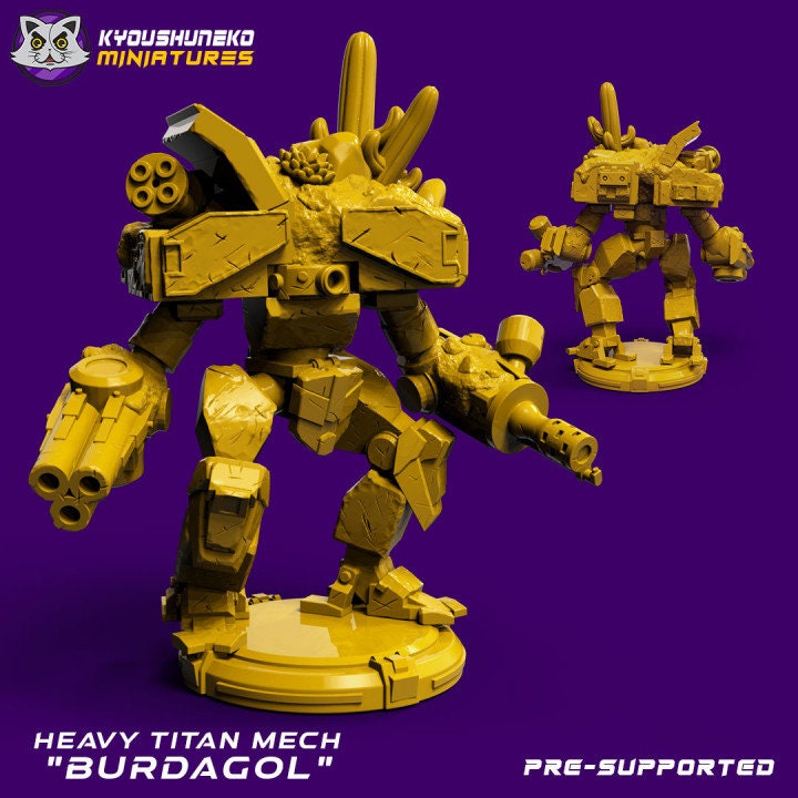 Heavy Titan Mech Burdagol - Space Dwarf - Kyoushuneko miniatures