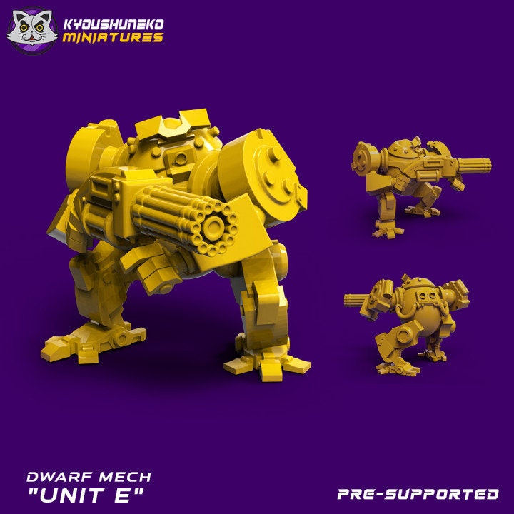 Space Dwarf Mech E - Kyoushuneko miniatures