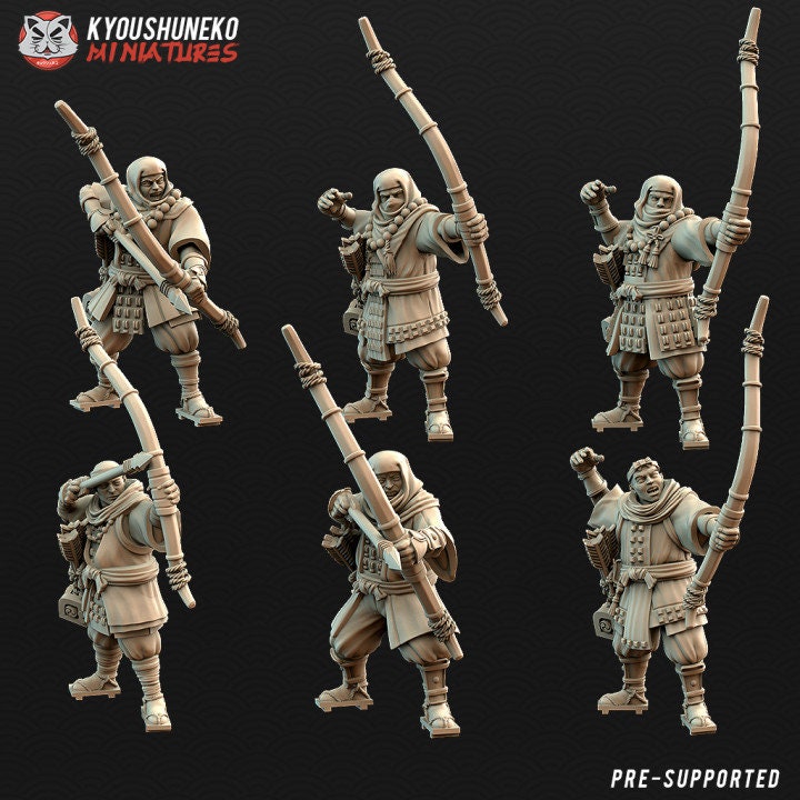 Sohei Monk Archers - Japanese - Kyoushuneko Miniatures