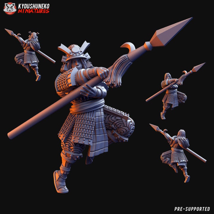 Onna Bushi - Japanese - Kyoushuneko Miniatures