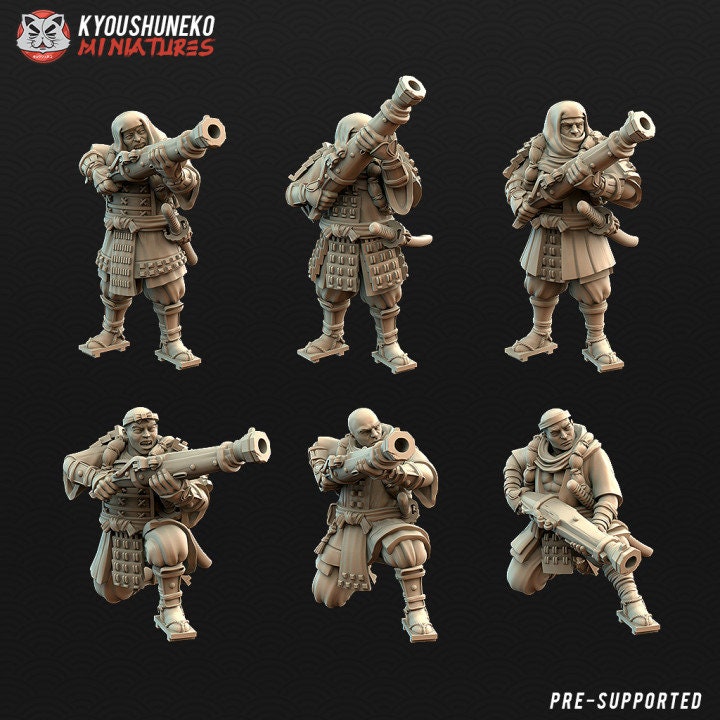 Sohei Monk Ozutsu - Japanese - Kyoushuneko Miniatures