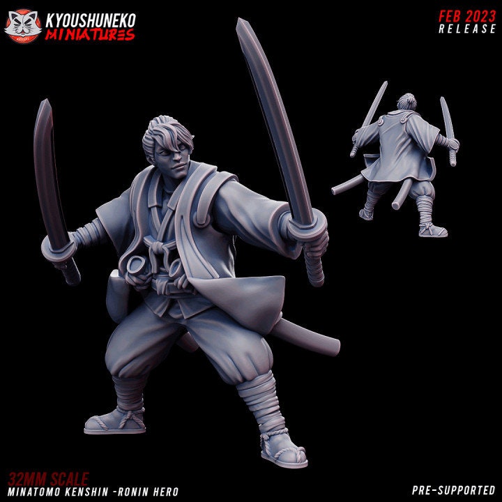 Minatomo Kenshin Ronin Hero - Japanese - Kyoushuneko Miniatures
