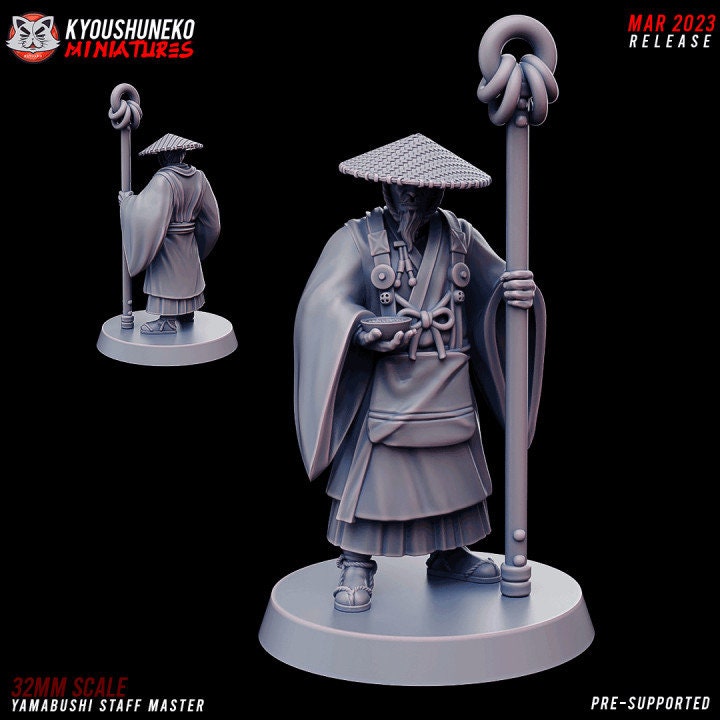 Yamabushi Staff Master - Japanese - Kyoushuneko Miniatures