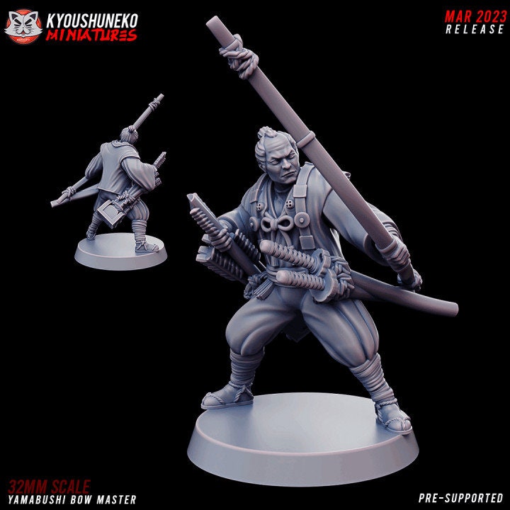 Yamabushi Bow Master - Japanese - Kyoushuneko Miniatures