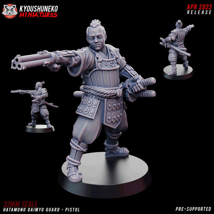 Hatamono Daimyo Guard Pistol - Japanese - Kyoushuneko Miniatures