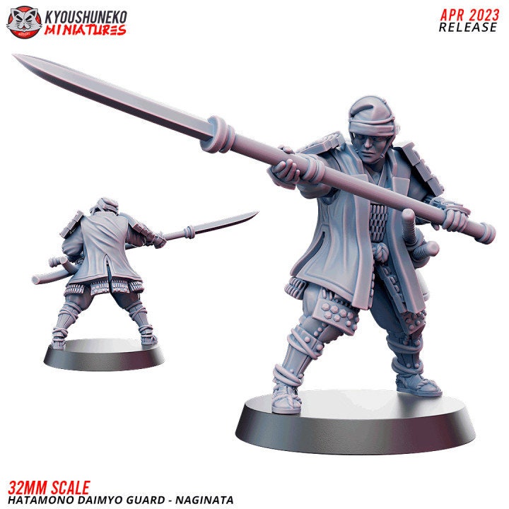 Hatamono Daimyo Guard Naginata - Japanese - Kyoushuneko Miniatures