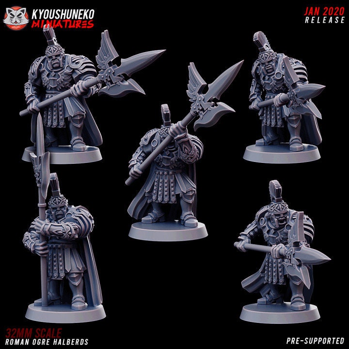 Roman Ogre Halberd Units - Black Orc - Kyoushuneko Miniatures