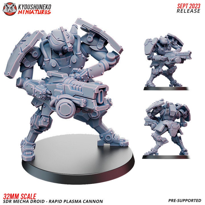 SDR Mecha Droid Rapid Plasma Cannon - Japanese ww2 - Kyoushuneko Miniatures