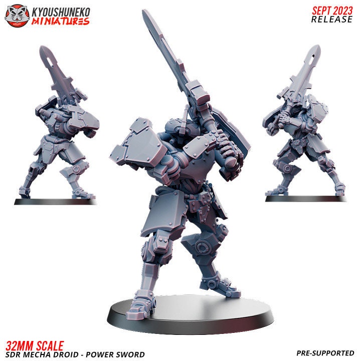 SDR Mecha Droid Power Sword - Japanese ww2 - Kyoushuneko Miniatures