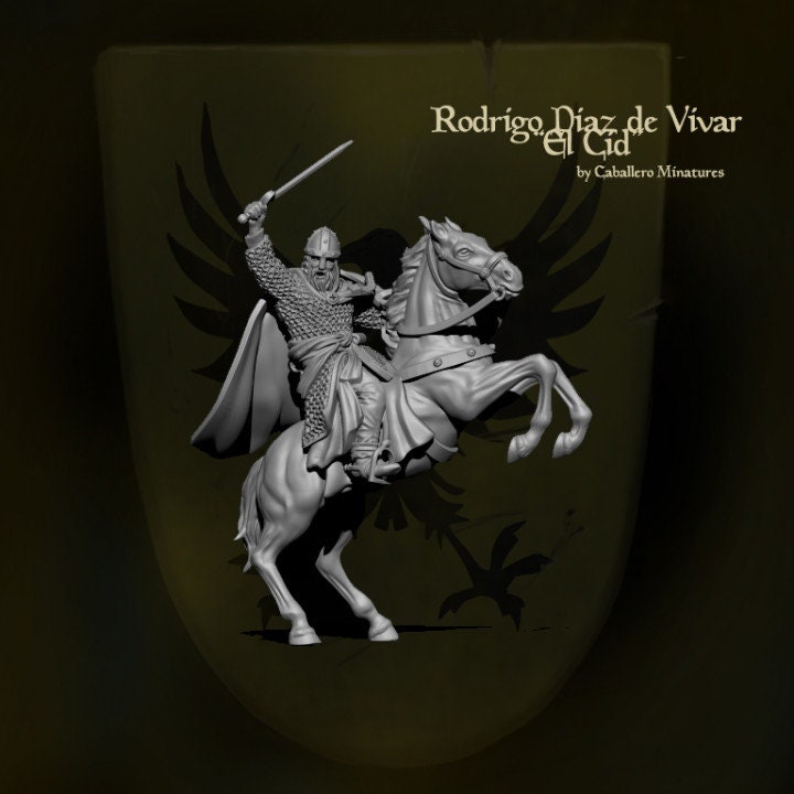 Rodrigo Diaz de Vivar "El Cid Campeador" Version 1 28mm - Reconquer Designs