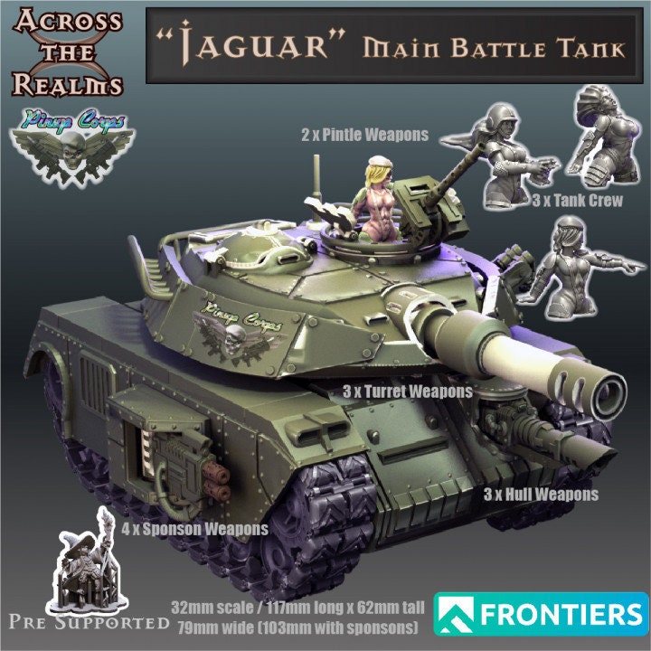 Jaguar Main Battle Tank - Pinup Corps - Across the Realms 32mm