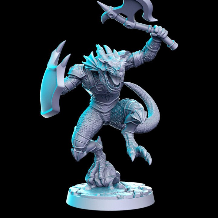 Saurian (Lizardmen Gladiator) - Rnestudio 32mm