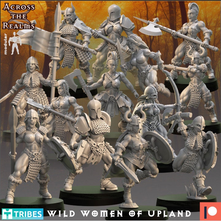 Wild Women of Upland - Pinup Corps - Across the Realms 32mm