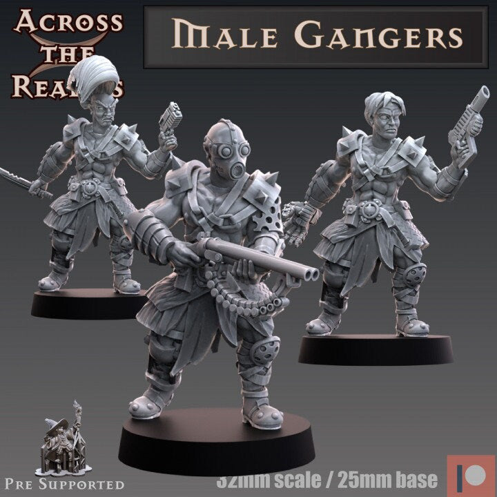 Male Gangers - Modular - Across the Realms 32mm