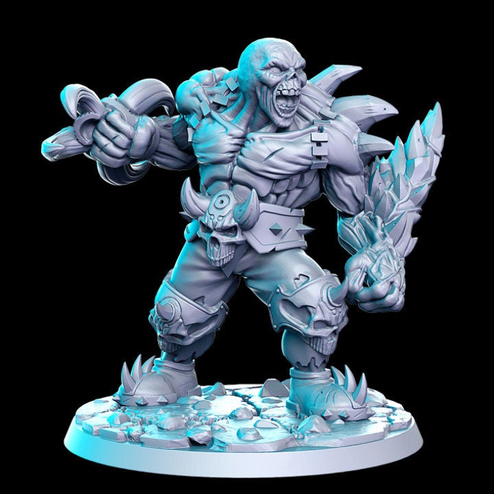 Ogre Zombie with clawshield - Rnestudio 32mm