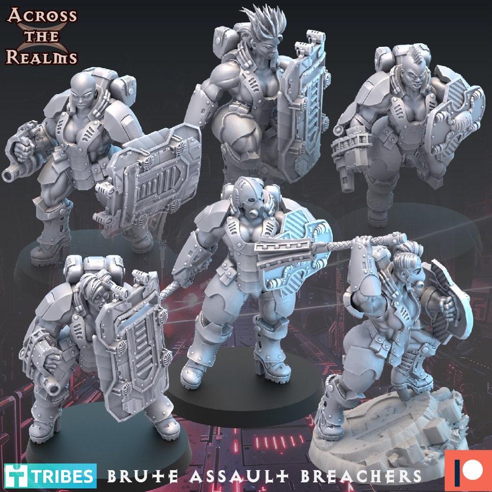 Brute Assault Breachers - Pinup Corps - Across the Realms 32mm