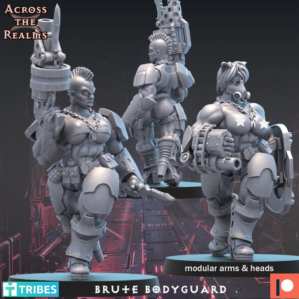Brute Bodyguard - Pinup Corps - Across the Realms 32mm