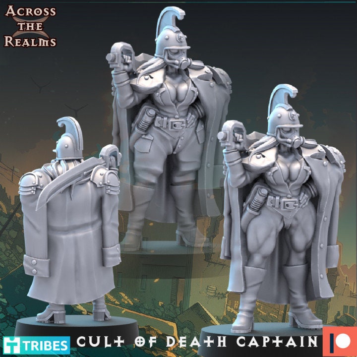 Cult of Death Captain - Pinup Corps - Across the Realms 32mm