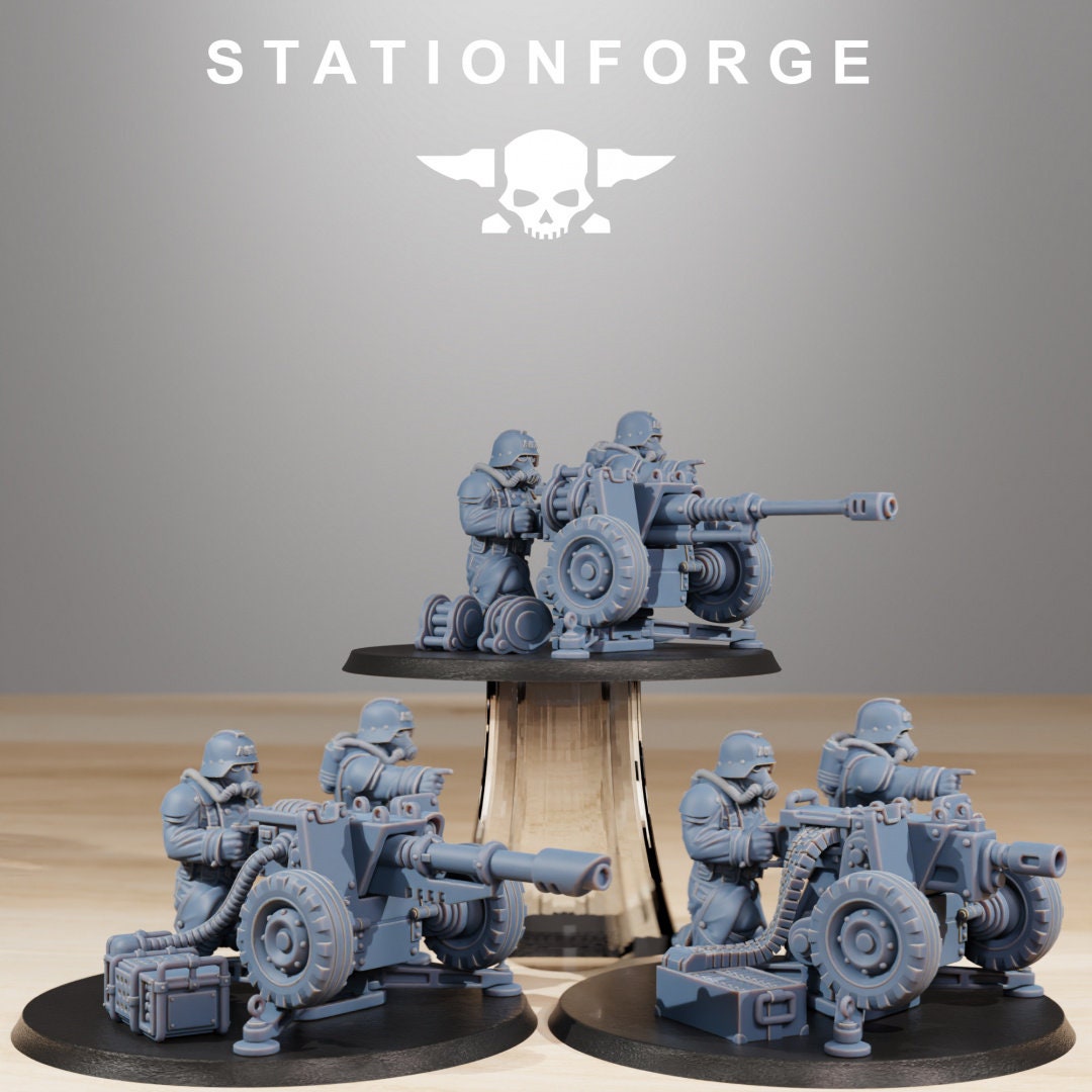 GrimGuard Battle Weapons medium - StationForge - 28mm