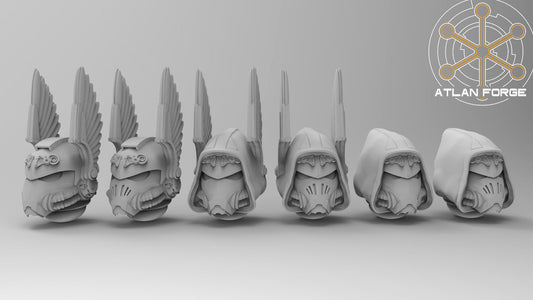 Helmets - The Knights Angelic - Bits - Atlan Forge