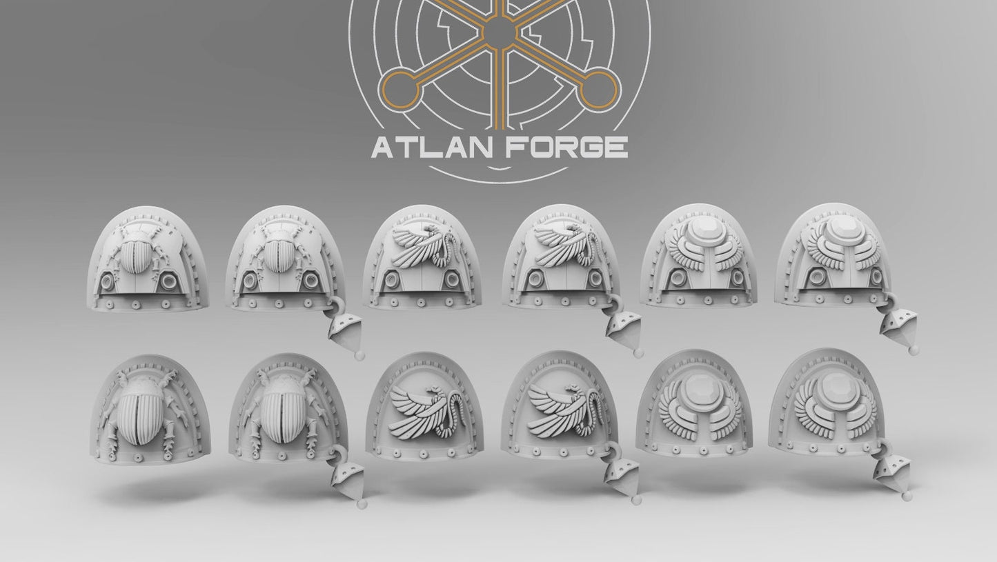 Shoulders - Mages of Aegyptus - Bits - Atlan Forge