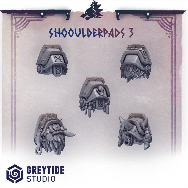 Shoulder pads 3 PH - Bits - GreyTide Studio