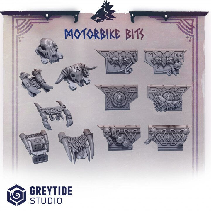 Motorbikes decorations PH - Bits - GreyTide Studio