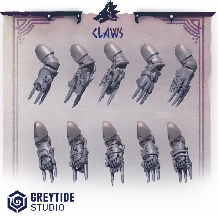 Claws PH - Arms and Weapons - Bits - GreyTide Studio