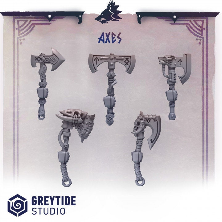 PH Axes - Arms and Weapons - Bits - - GreyTide Studio