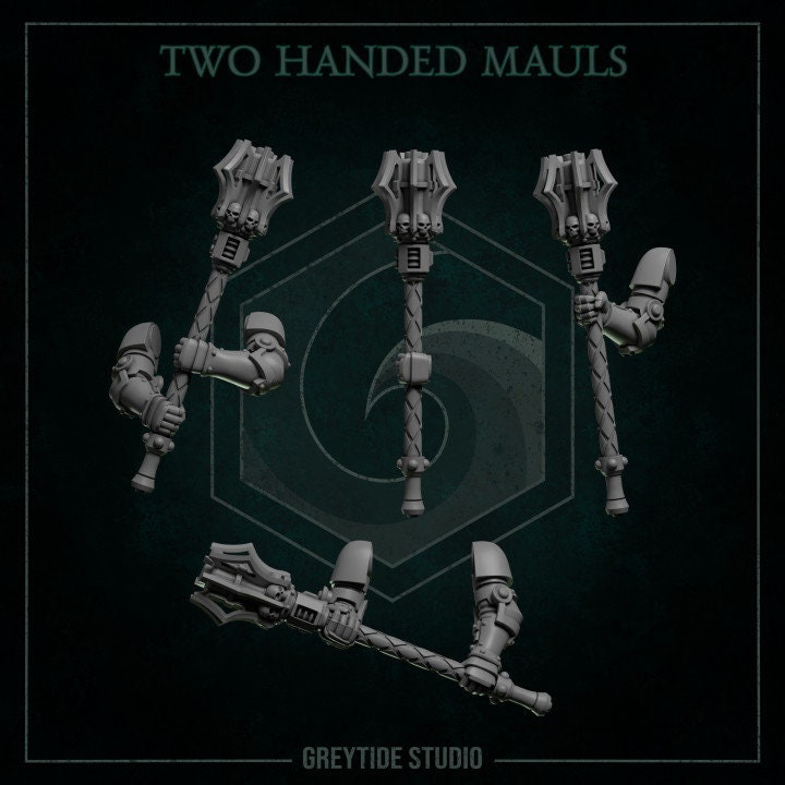 Two handed Mauls - Arms and Weapons - Bits - GreyTide Studio