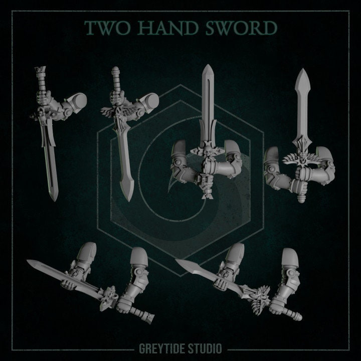 Two Handed Swords - Arms and Weapons - Bits - GreyTide Studio