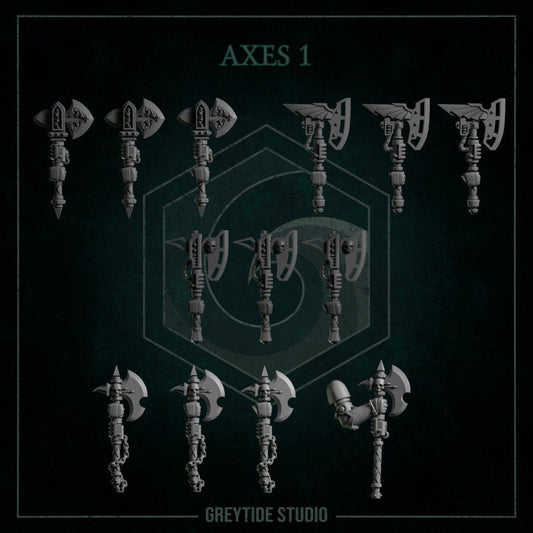 Energy Axes - Arms and Weapons - Bits - GreyTide Studio