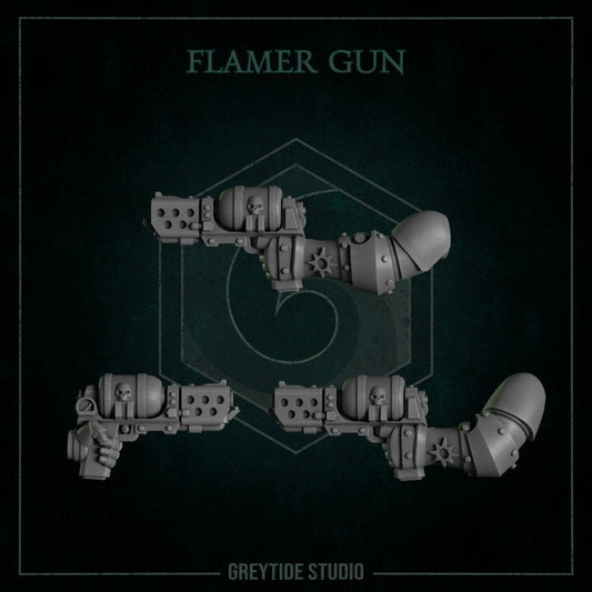 Flamer Gun - Arms and Weapons - Bits - GreyTide Studio