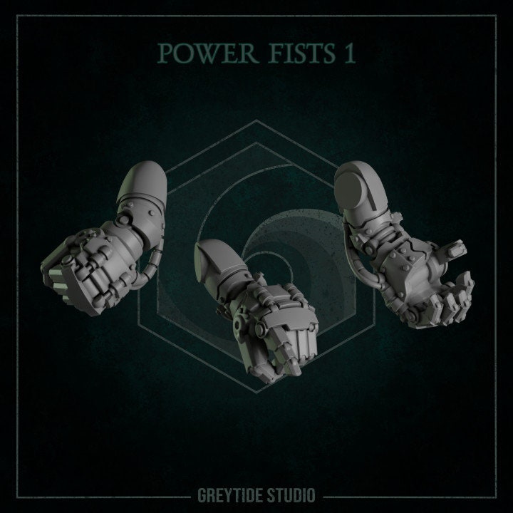 PowerFists 1 - Arms and Weapons - Bits - GreyTide Studio