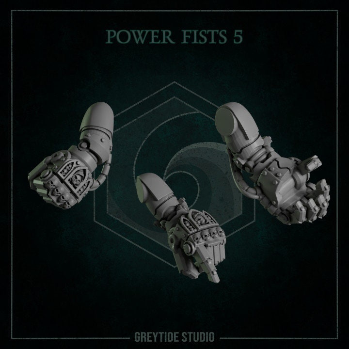 PowerFists 5 - Arms and Weapons - Bits - GreyTide Studio